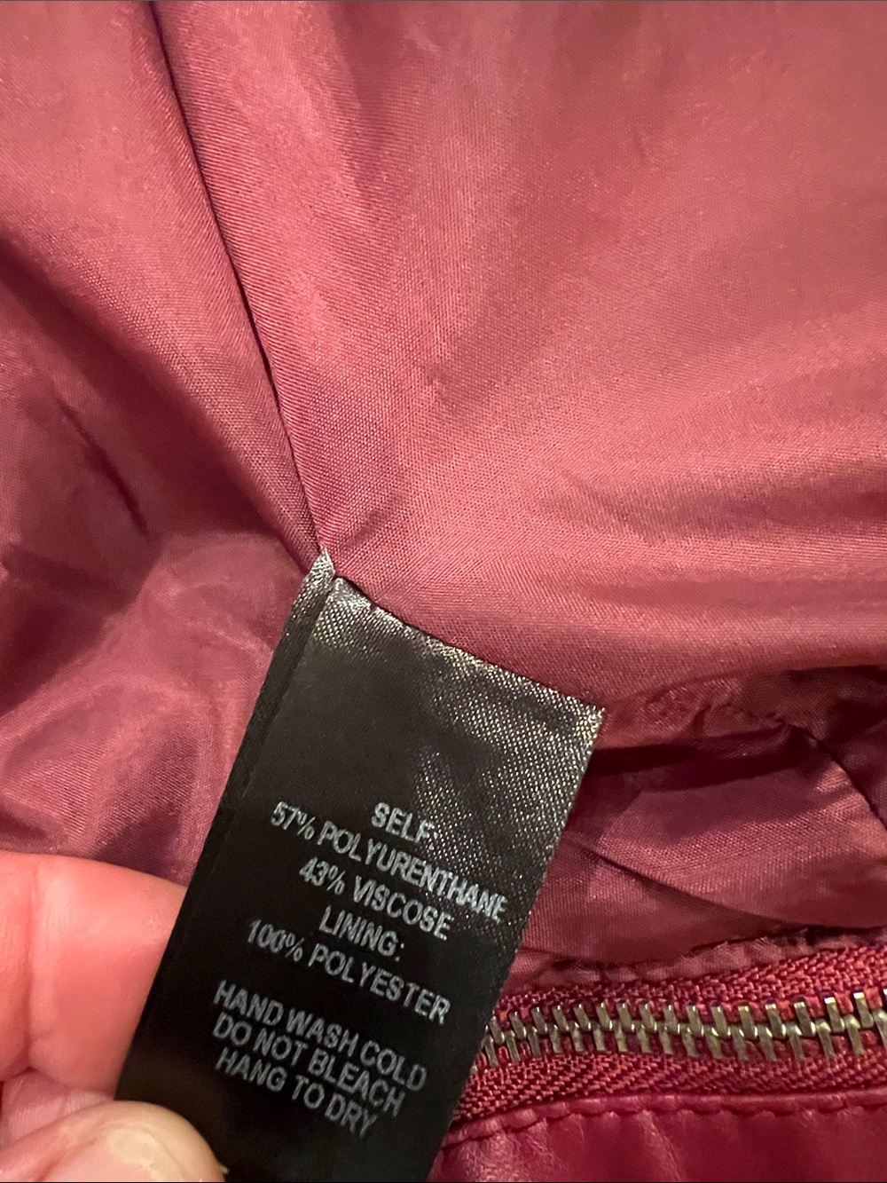 Lulu's Raspberry Faux Leather Moto Jacket - Picture 5 of 7